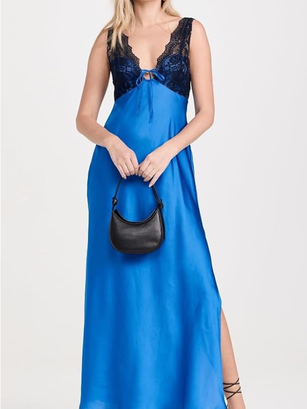 Free People Royal Blue Countryside Slipdress